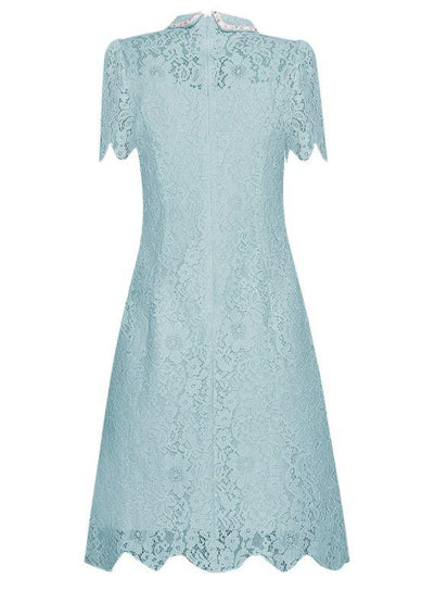 Robe Vintage Dentelle Turquoise