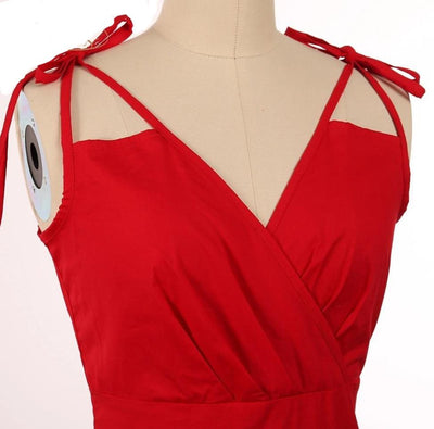 Robe Années 50 Glamour Rouge