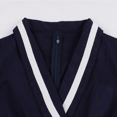 Robe Année 50 Grande Taille Bleue