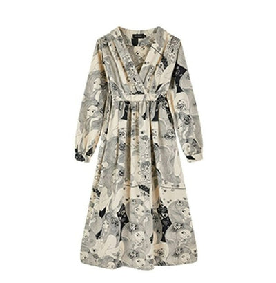 Robe Vintage Invité Mariage Gris