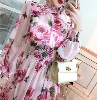 Robe Vintage Invité Mariage Rose