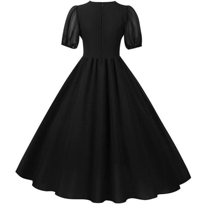 Robe Vintage Longue 50s Noire