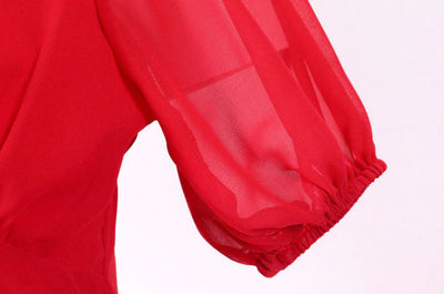 Robe Vintage Longue 50s Rouge