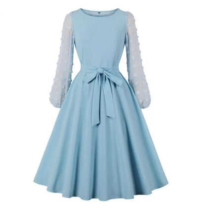 Robe Vintage Longue Boho Bleu