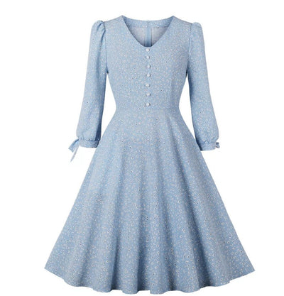 Robe Vintage Longue Boho Fleurs