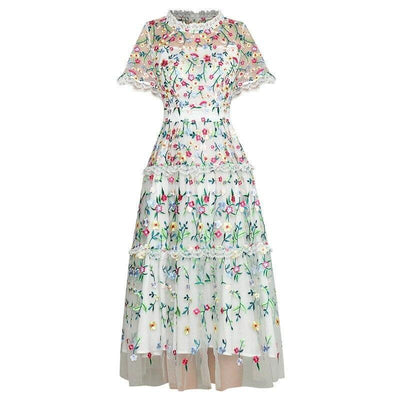 Robe Vintage Moderne Blanche