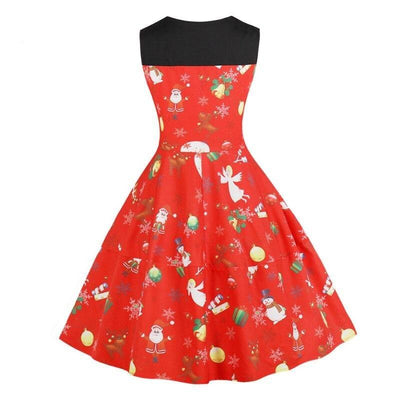 Robe Vintage Noel Rouge