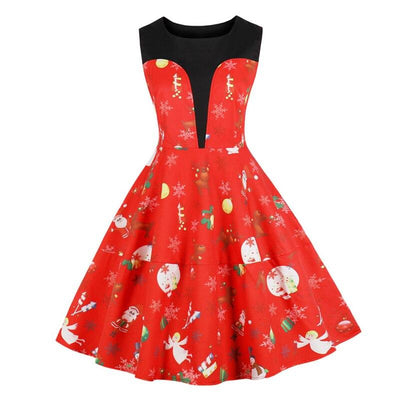 Robe Vintage Noel Rouge