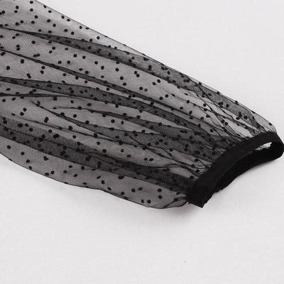 Robe Vintage Noire Points