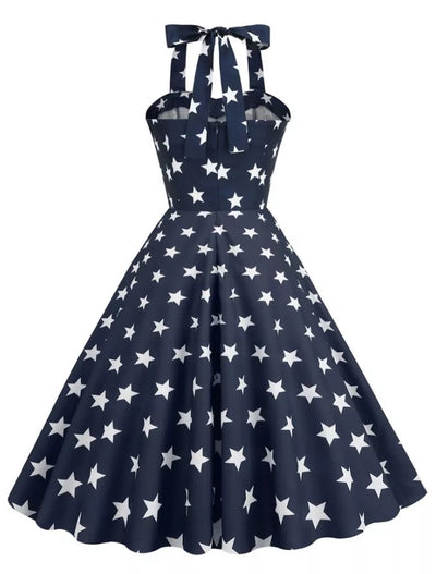 Robe Vintage Pin Up Imprimé USA