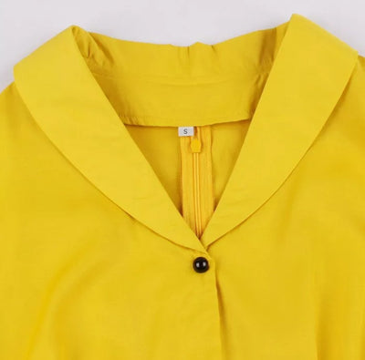 Robe Vintage Pin Up Jaune