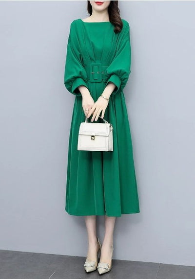 Robe Vintage Qualité Verte