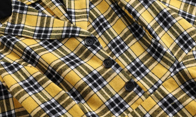 Robe Vintage Rayée Jaune et Noir