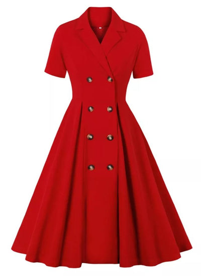 Robe Vintage Rouge Liberty