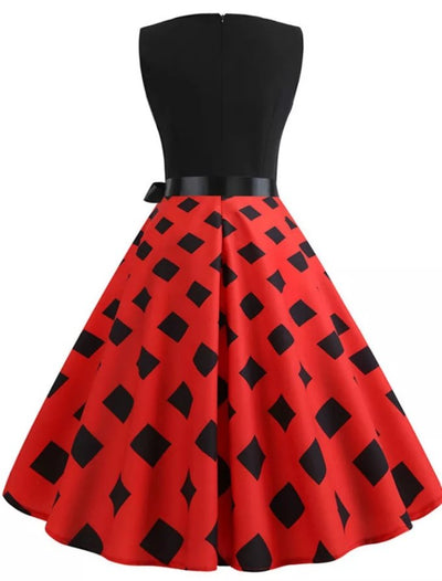 Robe Vintage Rouge Moderne