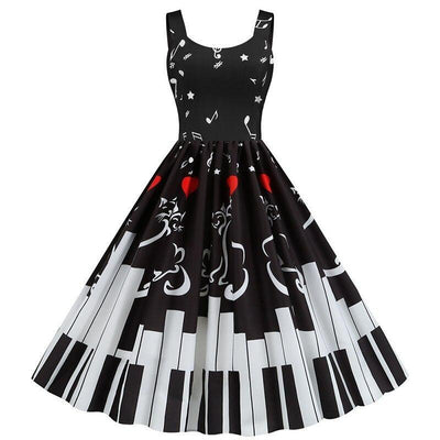 Robe Vintage Saint Valentin Piano
