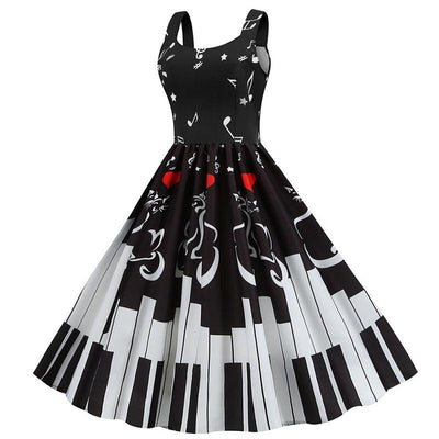 Robe Vintage Saint Valentin Piano