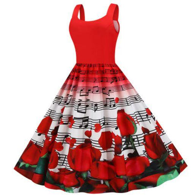Robe Vintage Saint Valentin Roses