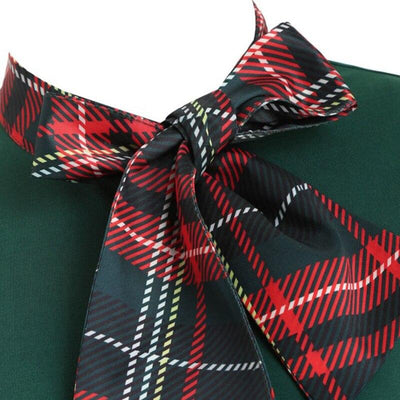 Robe Vintage Tartan Vert