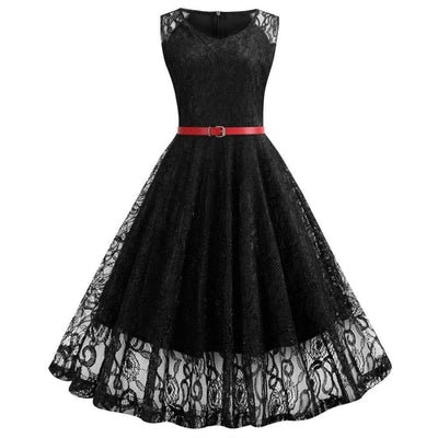 Robe Vintage Trapeze Noir