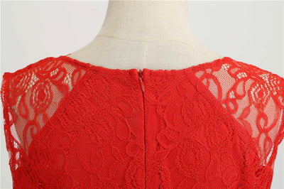 Robe Vintage Trapeze Rouge