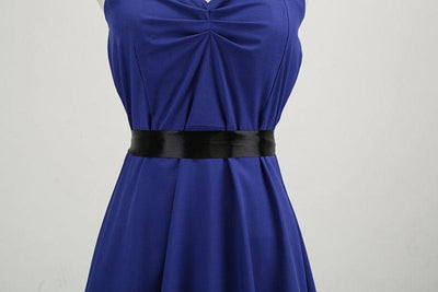 Robe Vintage Bleu Marine