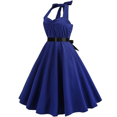 Robe Vintage Bleu Marine