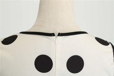 Robe Année 50 Noire et Blanche