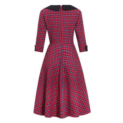 Robe Vintage Hiver Rouge