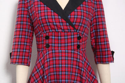 Robe Vintage Hiver Rouge