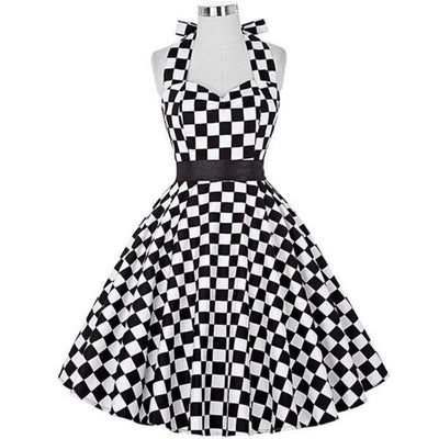 Robe Vintage Noir et Blanc