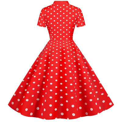 Robe Vintage Rétro Rouge