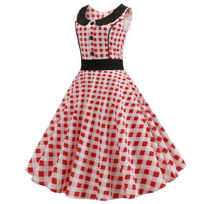 Robe Vintage Rouge et Blanche
