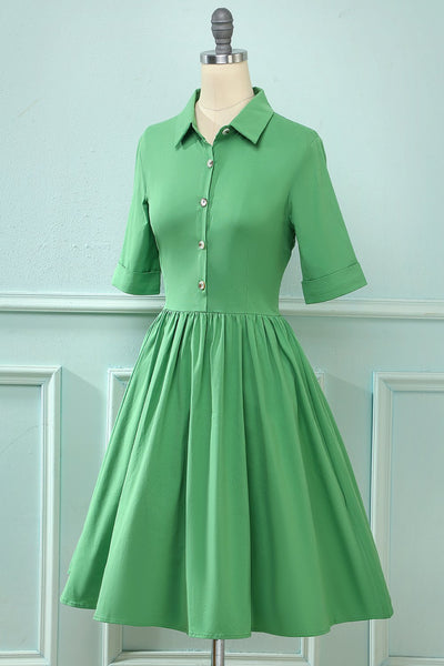 Robe Plissée Vintage des années 1950