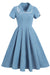 Robe Bleue Vintage Style 50's