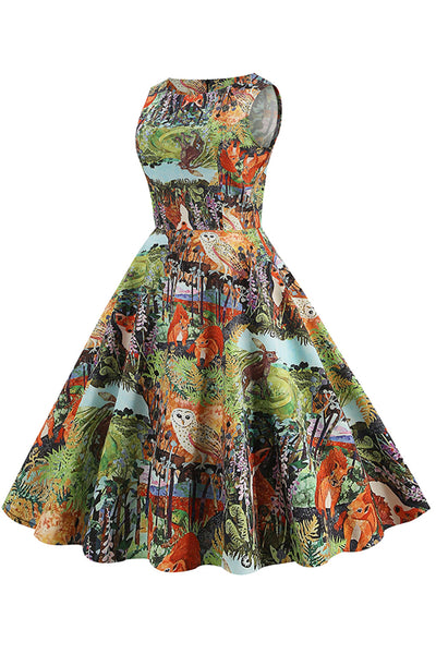 Robe Florale Vintage des années 1950