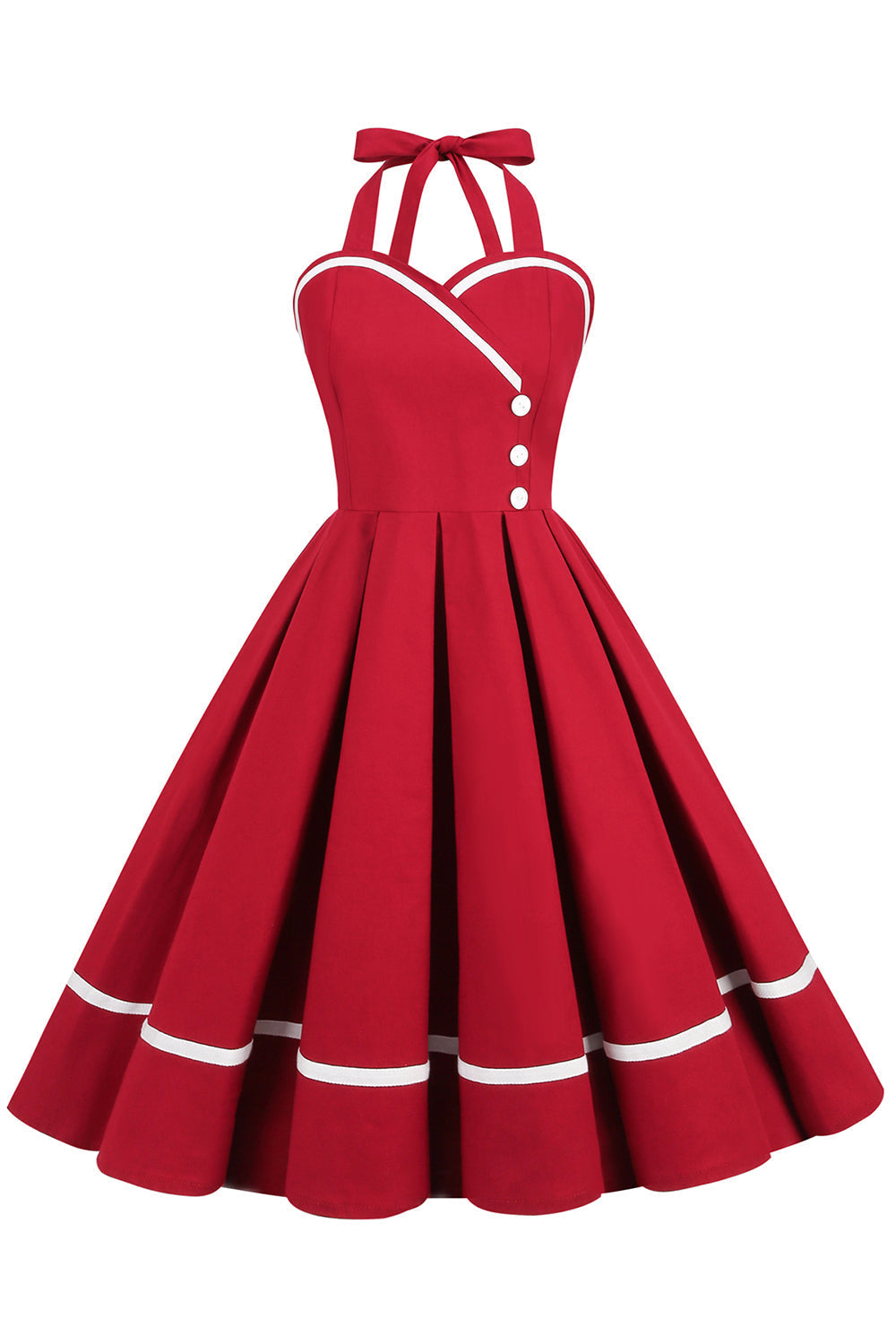 Robe Pin Up Vintage en Col V des années 50