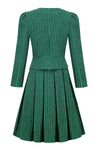 Robe Ensemble Vintage Vert pour Femme