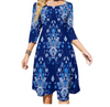 Robe Courte Année 70 Bleue