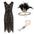 Robe Style Année 20 Gatsby Noire