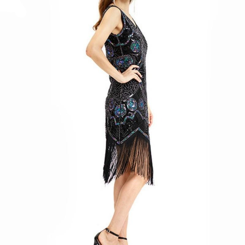 Robe Gatsby Courte Noire