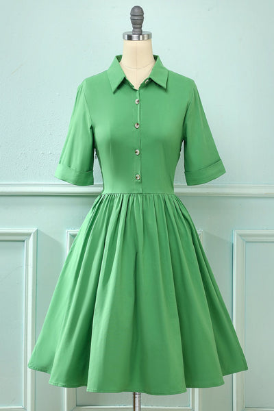 Robe Plissée Vintage des années 1950