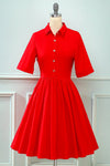 Robe Plissée Vintage des années 1950