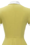 Robe Couleur Citron Vintage