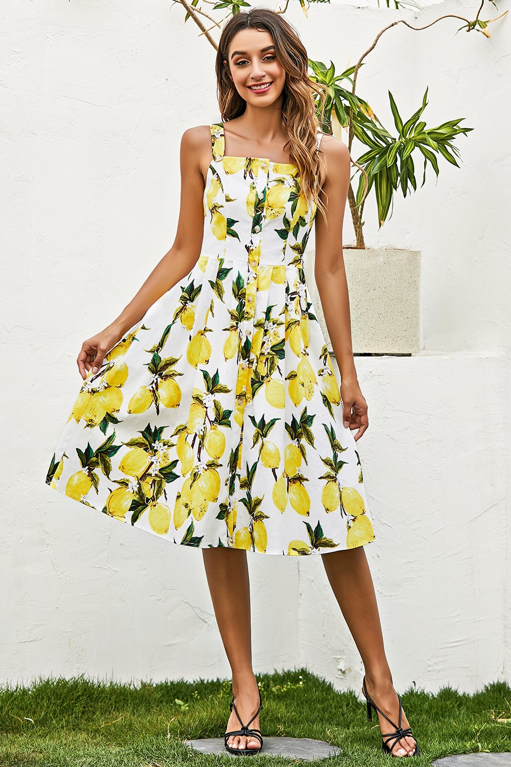 Robe Vintage d’été Lemon Motif Citron