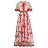 Robe Années 40 Vintage Fleurie