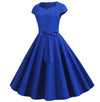 Robe Années 50 Vintage Bleu