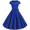 Robe Années 50 Vintage Bleu