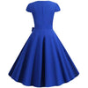 Robe Années 50 Vintage Bleu