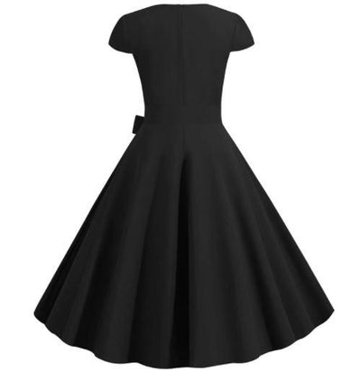 Robe Années 50 Vintage Noire